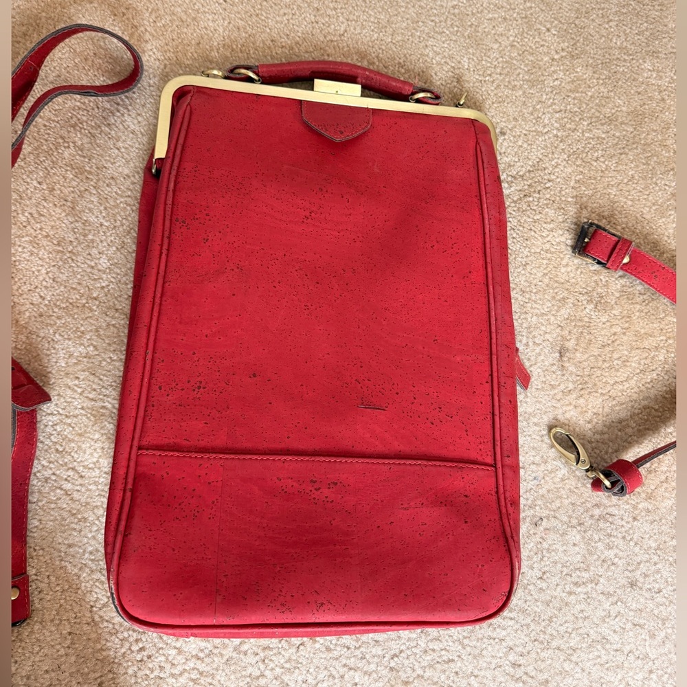 Laflore Paris Bobobark Backpack in Cherry Red - Picture 3 of 11